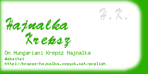 hajnalka krepsz business card